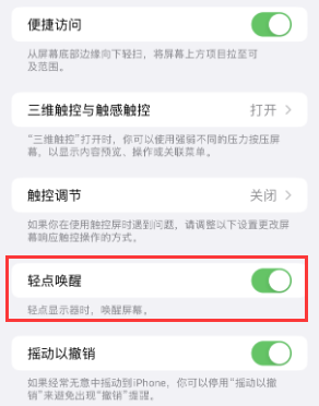 裕安苹果授权维修站分享iPhone轻点无法唤醒怎么办