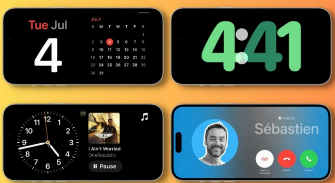 裕安苹果手机维修分享iOS17横屏充电待机显示有什么好处 