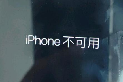 裕安苹果服务网点分享锁屏界面显示“iPhone 不可用”如何解决 