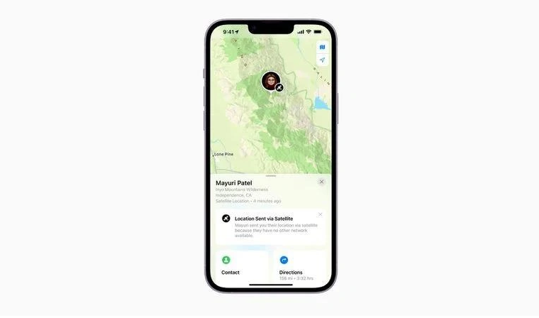 裕安苹果14维修分享iPhone14系列中 FindMy功能通过卫星分享位置方法教程 