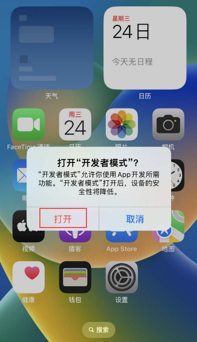 裕安苹果手机维修分享如何打开开发者模式 